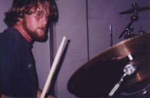 Skip at the drums