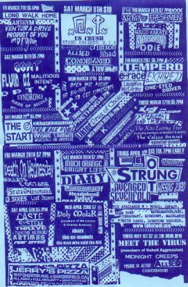 Jerry's Pizza show flyer March